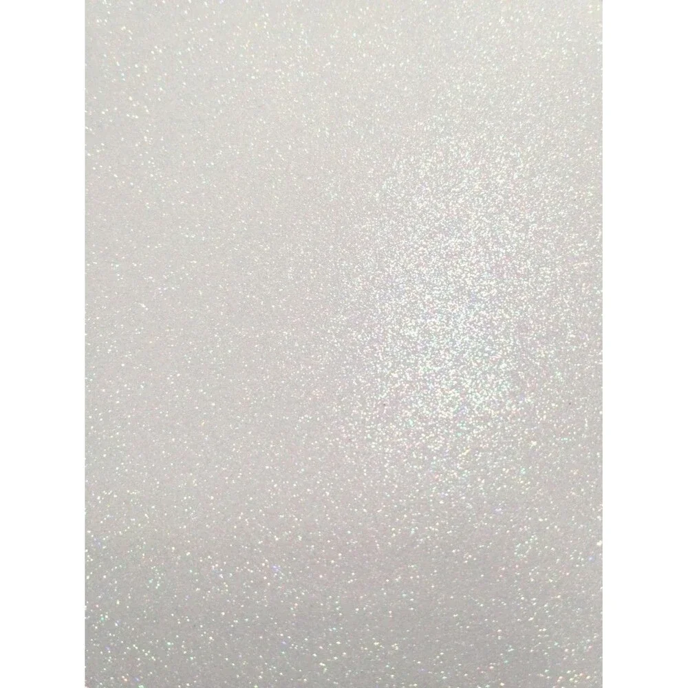 Harmony Paper Inkjet Printable Glitter Paper, Crystal White, 8.5